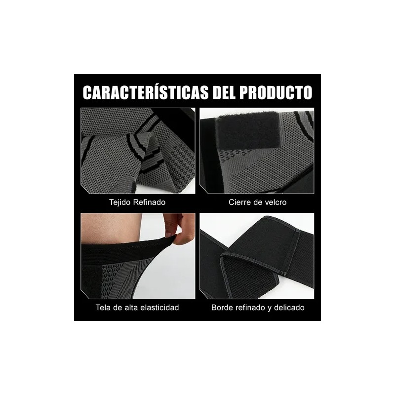 Rodilleras Y Muñequeras Deportivas Elásticas Compresión Gym