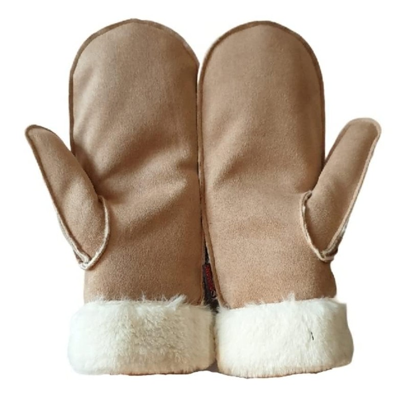 AXELENS Men's Winter Mittens, beige