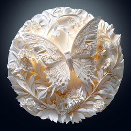 Wooden Puzzles for Adults, 3D Vision Wooden Jigsaw Puzzles for Adults Kids, 200pcs Unique Shape 3D Paper Butterfly Wooden Puzzle，Challenging Adult Puzzles Family Games 11.4 * 11.4in