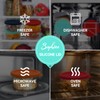 Sophico 4 Cup Round Silicone Storage Cover Lids Replacement for