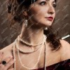 Collar Perlas Charleston Accesorio Vintage Disfraz
