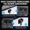 Forccord 2-Pcs Retractable Ratchet Straps Fit for 2015-2025 2026 Ford