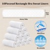 LandReCol Pack of 10 Bra Inserts Sweat Cotton Underbust Band