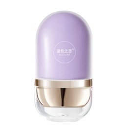 BLUE LOVE 2-in-1 Color Changing Face Primer & Liquid Foundation – Moisturizing and Color Correcting Base for Flawless Makeup Application (Lavender Purple)