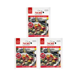 NOH Foods of Hawaii four serving seasoning packets 1.5 oz Pack of 3 Taste the flavor of Hawaii with each unique and famous meal (Chinese Beef Tomato)