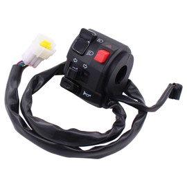 MOTOKU Pair 7/8" 22mm Motorcycle Handlebar Horn Button Turn Signal Controller Switches Motorbike Left and Right Electric Fog Light Start Switch