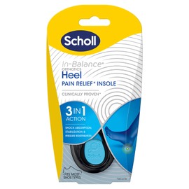 Scholl In-Balance Heel Orthotic Insole, Large Size, 9 - 11