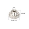uxcell Knurled Thumb Nuts, M3 Round Knobs with, Nickel Plating,
