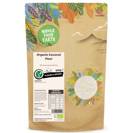 Wholefood Earth Organic Coconut Flour – 500g | GMO Free | Vegan | High Fibre | Certified Organic