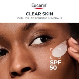 Eucerin - Locin de proteccin solar facial Sun Oil Control SPF 50 con minerales que absorben el aceite, botella de 2.5 onzas lquidas                   