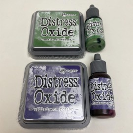 Rustic Wilderness + Villainous Potion  Distress Oxide Ink Pad + Reinker Lot