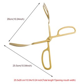 AUMACHEN Food Tongs, Heavy Duty Stainless Steel Kitchen Tongs Salad Tongs 10 inch Heat Resistant Small Serving Tongs for Cooking, Grill, Pastry, Sandwich, Ice, Food Bread Dessert (Silver)