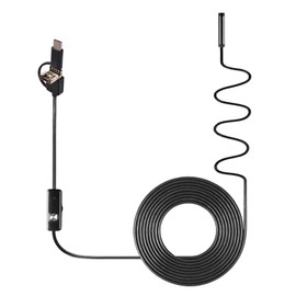 3-in-1 Industrial Endoscope Borescope Inspection Camera Built-in 6 LEDs IP67 Waterproof USB Type-C Endoscope Replacement for Android Smartphones/PC