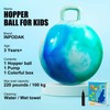 INPODAK Hopper Ball Bouncy Ball with Handle for Kids Hippity
