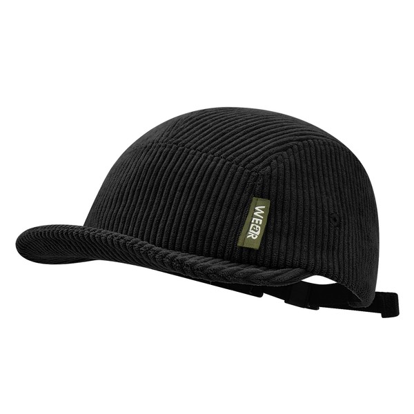 CLAPE 5 Panel Short Brim Cap Men's Retro Cord Baseball