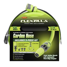Flexzilla HFZG12050QN Garden Hose Kit with Quick Connect Attachments | Lightweight Coils Easily | Quick Connect Couplers | Won't Kink Under Pressure