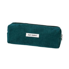 Small Pencil Case,School Art Teenage Pencils Canvas Stationery Supplies,Back to School Season Exam Stitch Craft Pencilcase Gift,College Aesthetic Zipper Storage Box for Girls Boys Adults(Green)