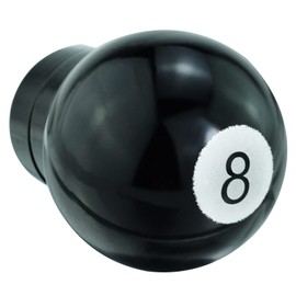 Lunsom 8 Ball Shift Knob Aluminum Gear Shift Lever Shift Knob Ball for Automatic and Manual Cars, Black