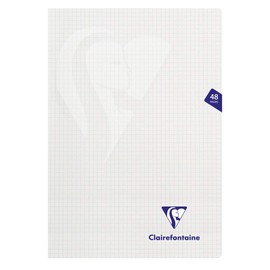 Clairefontaine Mimesys 303522C Exercise Book DIN A4 21 x 29.7 cm 60 Sheets Squared with Margin Pack of 1 Assorted Colours