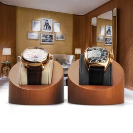 Woodten Watch Stand Watch Stand Watch Stand Watch Holder Cushion Watch Display Stand Watch Stand Watch Display Stand Watch Display Stand (Dark Grey)