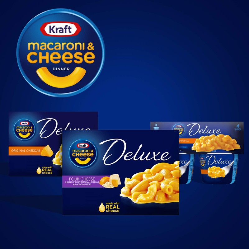 Kraft Deluxe Four Cheese Macaroni and Cheese Meal (14 oz
