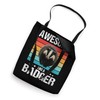 Badgers Awesome like a Badger Tote Bag