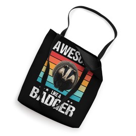 Badgers Awesome like a Badger Tote Bag