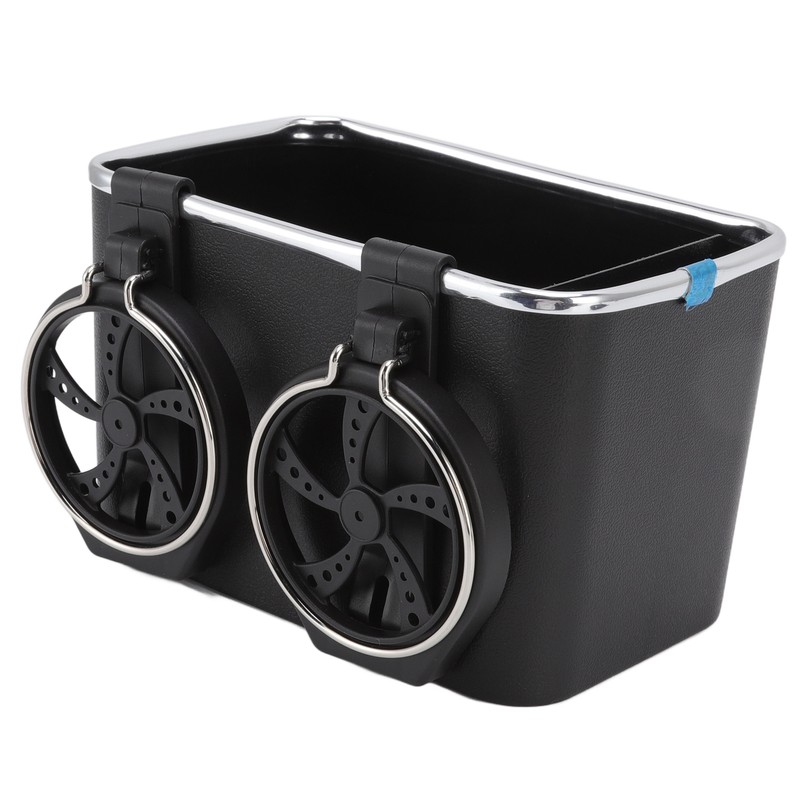 Car Armrest Storage Box Foldable Bottle Holder Universal Vehicle Tissue