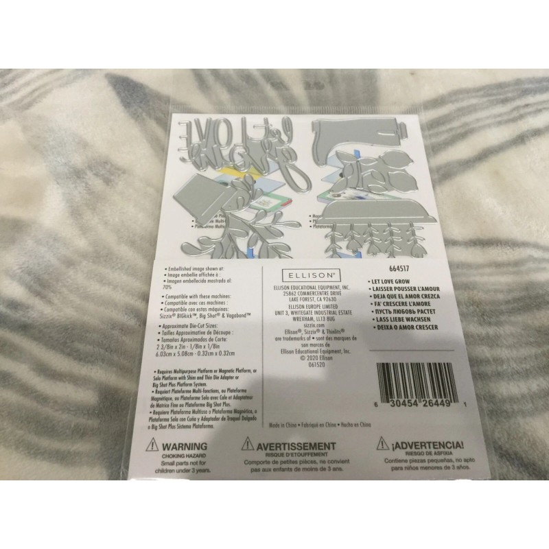 Sizzix® Thinlits Floral Sentiment Die Bundle 722-860 New