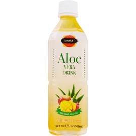 Hapi Aloe Vera Drink, Mango, 16.9 Ounce (Pack of 20)