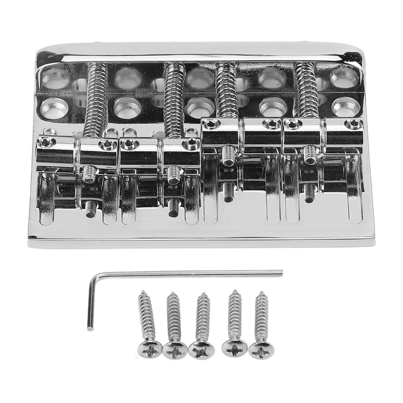 4 String Bass Bridge Assembly Lateral Adjustment Support Greater String