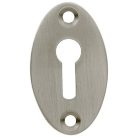 Nostalgic Warehouse Classic Keyhole Cover, Satin Nickel, 701370
