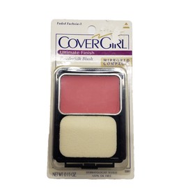 CoverGirl Ultimate Finish Powder Silk Blush Mirrored Compact Faded Fuchsia