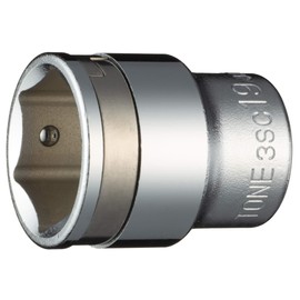 Tone 3SC-19 Nut Catch Socket (Hexagonal) 0.37 inch (9.5 mm) Drive (3/8 inch), Double Side Width 0.7 inch (19 mm)