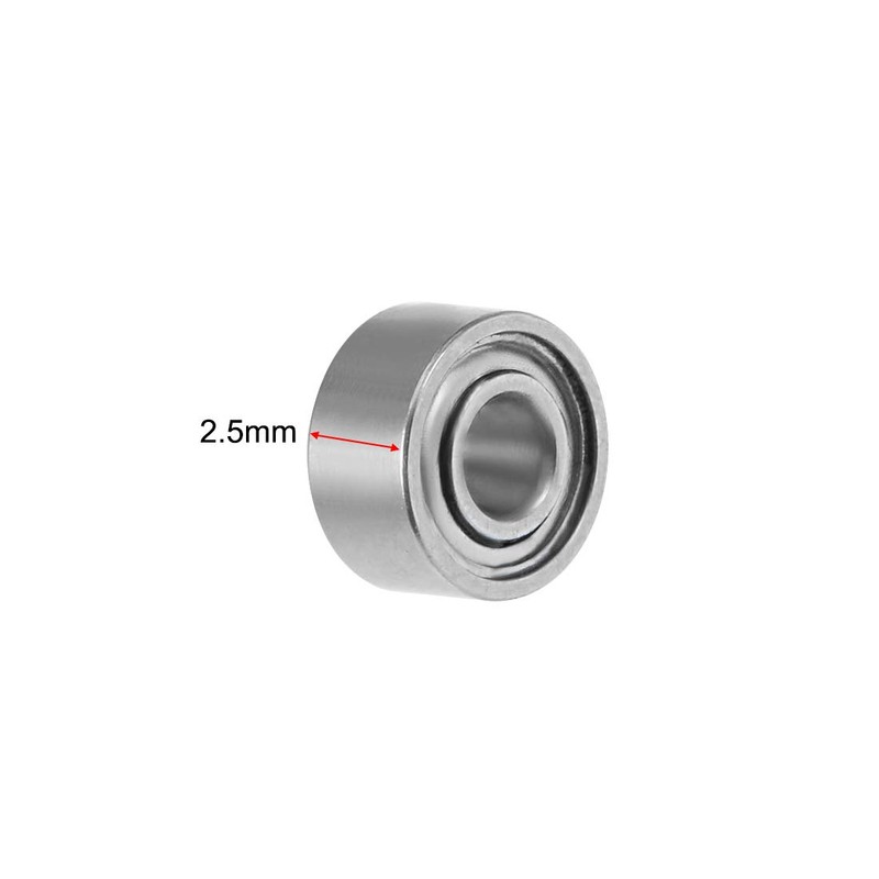 sourcing map MR52ZZ Deep Groove Ball Bearing 2x5x2.5mm Double Shielded