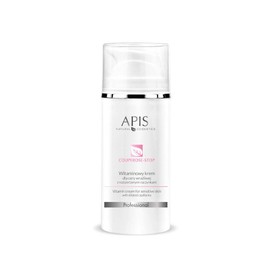 APIS COUPEROSE-STOP Vitamin Cream for Sensitive Skin with Couperose Problems with Vitamin C, Ginko, Ceramides and Hyaluronic Acid Relief of Sensitive Couperose Skin 100 ml