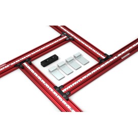 SpeTool Juice Groove Router Jig, Adjustable Router Jigs and Templates for Cutting Board with Metric/Imperial Scales, Variable Planning Jig for Woodworking Up to 25.6” x 25.6”, Aluminum