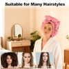 Elebox Gorro Ducha Extragrande Trenzas Cabello Rizado Rastas Gorros Largos