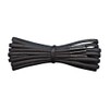 Fabmania Black 3mm Round Waxed Cotton Shoelaces - 75cm