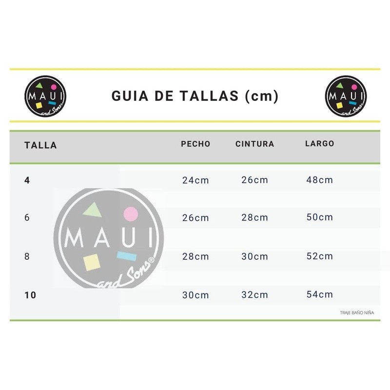 Maui AND Sons Traje de Baño Tipo Bikini para Niña,