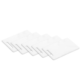Kesper 30460 | Set of 5 Plastic Chopping Boards, White, 24 x 15 x 0.5 cm