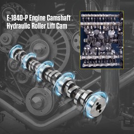 KAISAL Sloppy Stage 2 Camshaft .585/.585 Engine Camshaft Hydraulic Roller Lift Cam E-1840-P ls Camshaft Compatible for GM Chevy Chevrolet 1997-2007 LS L92 L99 5.3L 5.7L 6.0L 6.2L V8 LSx