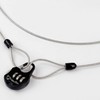 2m Steel Security Cable Lock for Bicycles & Motorcycles - Anti-Theft Fixed 2ea