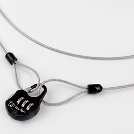 2m Steel Security Cable Lock for Bicycles & Motorcycles - Anti-Theft Fixed 2ea