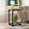 Ekisemio C Table for Sofa, C Shaped End Table with