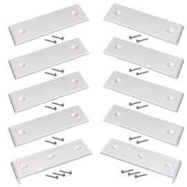 NOVINO 8PCS Boat Trailer Bunk Slide Pads and 2PCS Boat Trailer Glide Bunk Enders for Launching& Loading Boat on/Off Trailer Easier, 3" x 10" Boat Trailer Bunk Slicks-White