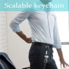 MaIelasd Retractable Badge Holder with Clasp and Clip for Id