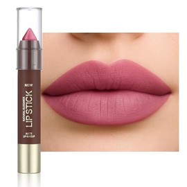 Erinde Lápiz Labial Mate Para Mujer, Lápiz Labial Aterciopelado Resistente al Agua, Delineador Labials Cremoso de Larga Duración, lápiz labial que no se Corre, lápiz labials Suave y Duradero,#5