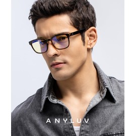 ANYLUV Mens Blue Light Glasses: Men Women Blue Light Blocking Glasses Computer Screen Glasses for Eye Protection