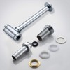 MENATT Round P-Trap Waste Pipe Kit Assembly, Bottle Trap Deodorant